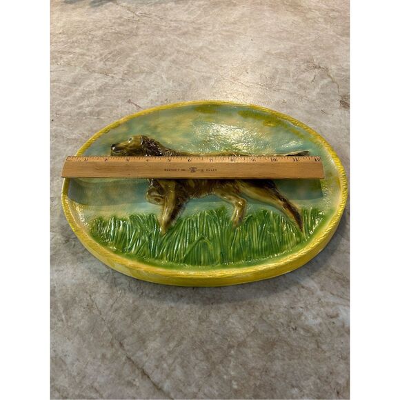 Vintage Setter Dog Plaster Plaque - Picture 3 of 6